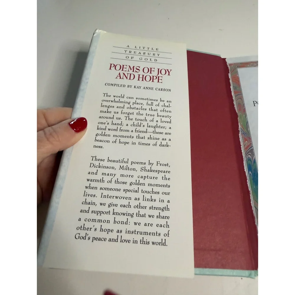 A Little Treasury of Gold Poems of Joy and Hope Compiled by Kay Anne Carson Book